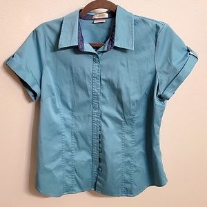 Van Heusen stretch button down shirt size large
